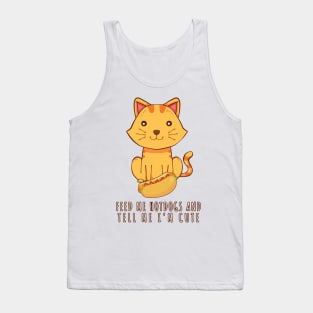 Cat Hotdog Tank Top